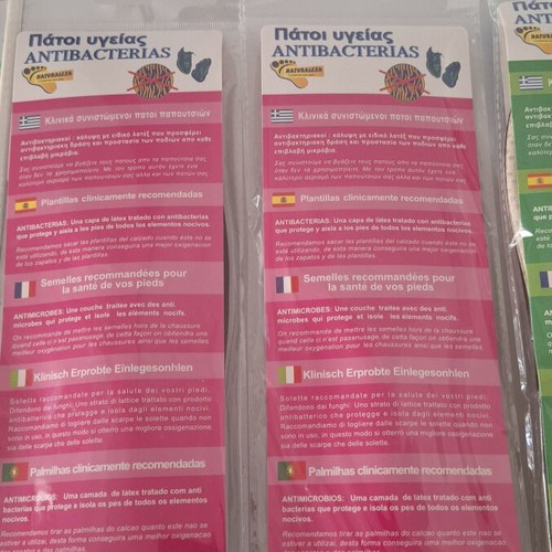 Naturaleza Anatomical Antibacterial Insoles new, cut to size
