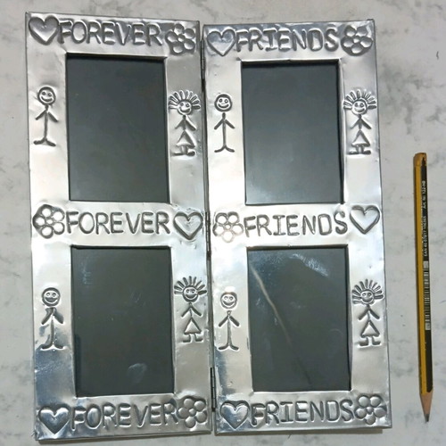 Metal photo frame for 4 photos like new 20x23 cm