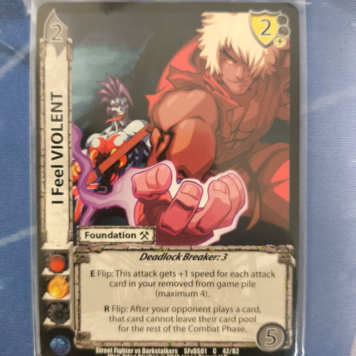 I Feel VIOLENT UFS CCG card Near Mint