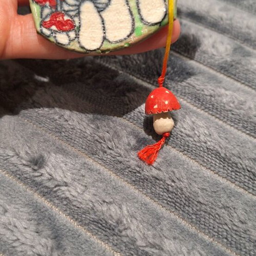 Boho necklace new, handmade, hand-painted, multicolored