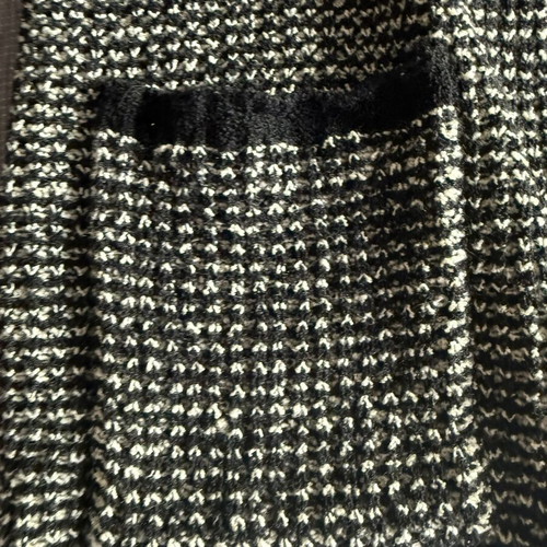 Max Mara open-front knitted cardigan black and white like new, size M