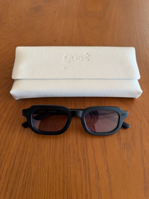Gast Pai sunglasses black matte frame with purple lenses like new