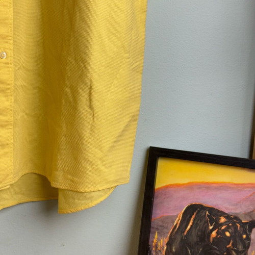 Yellow short-sleeve shirt like new, size L