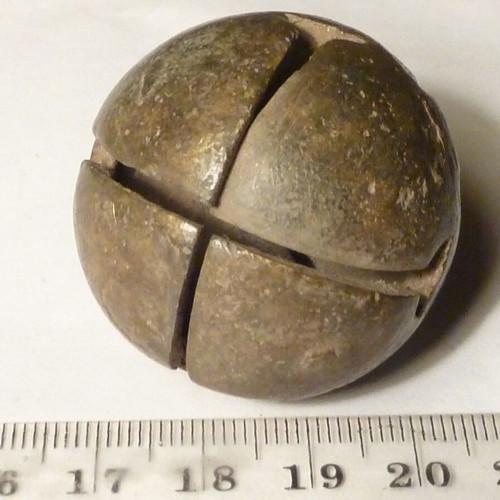 Antique Bronze Massive Bell from Horse Ammunition