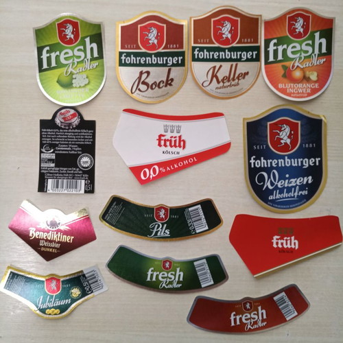 German brewery labels new, pack of 26, No21
