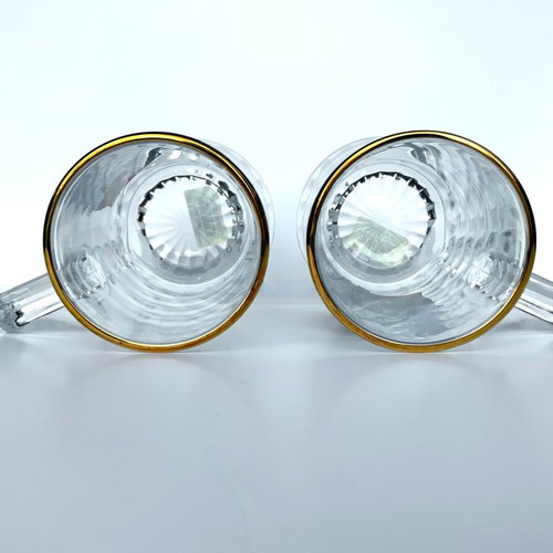 German Hamburg Beer Glass Mugs 0.5 Liter New Set of 2