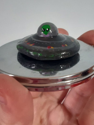 Handmade UFO Alien Charm new