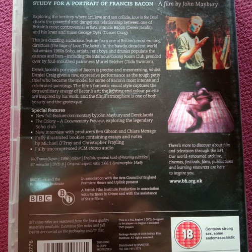 Love Is The Devil DVD like new, adventure, English subtitles