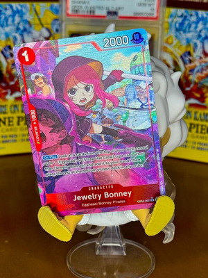 One Piece TCG Jewelry Bonney EB04-002 V.2 new card