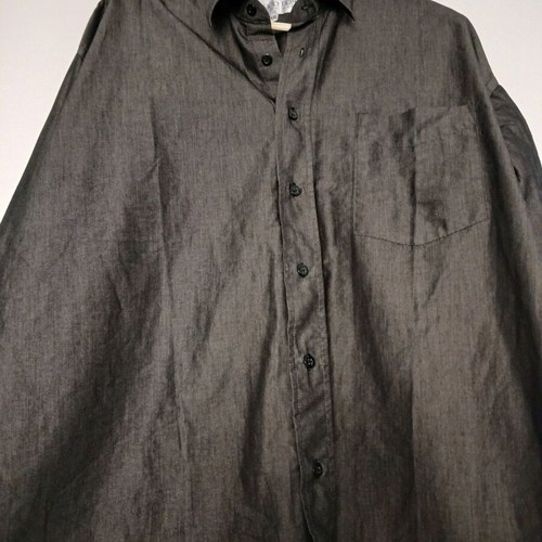 Classico Uomo men's shirt XXL black with thin white stripe like new