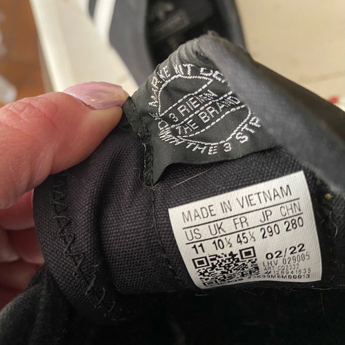 Adidas Nizza men's sneakers like new, black and white