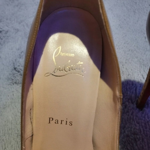 Christian Louboutin γόβες Lady Peep Cork μεταχειρισμένες, μπεζ, μέγεθος 39