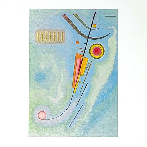 Vintage Art Print Wassily Kandinsky "Léger" 30x24 cm like new