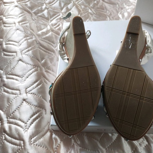 Italian women's sandals new, genuine leather, platform, with box, size 38