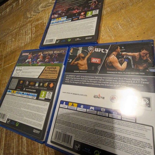 PS4 Games Bundle: UFC 3, PES 2017, NBA 2K16 Stephen Curry Edition