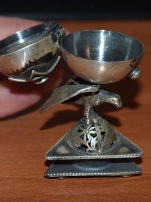 Silver Russian Jewish Besamim box 1889 used