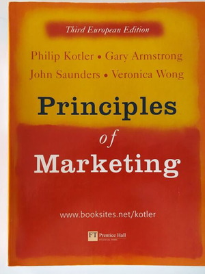Principles of Marketing new, 3rd European Edition 2002, softcover