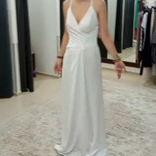 Wedding dress new, white with veil