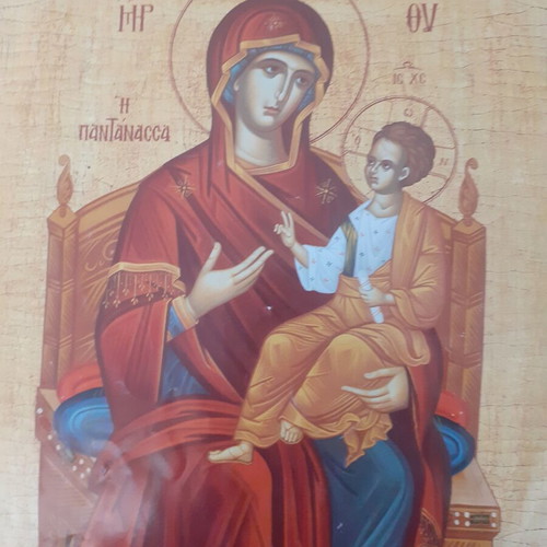 Wooden handmade religious icon new, 39×28 cm