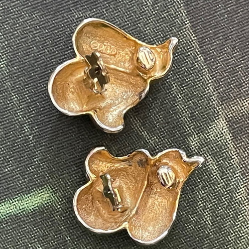 P.E.P. Custom Jewellery collectible large clip earrings like new