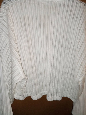 Zara blouse white transparent size medium new
