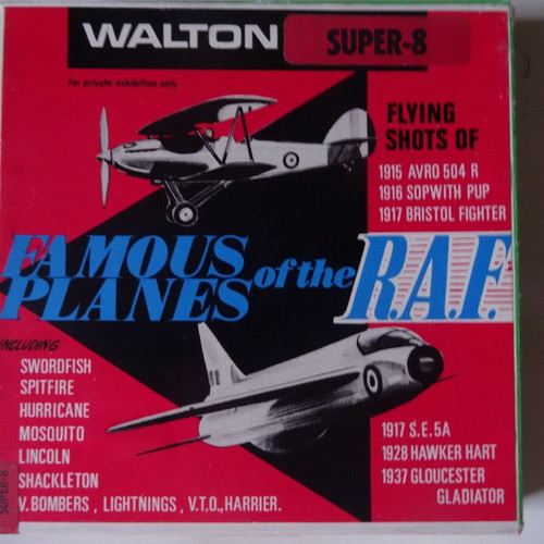 Famous planes of the English Royal Air Force Super 8mm like new