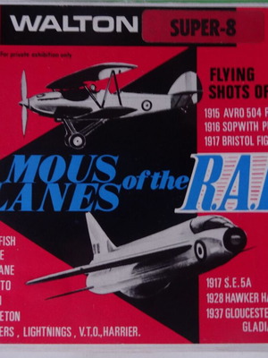 Famous planes of the English Royal Air Force Super 8mm like new