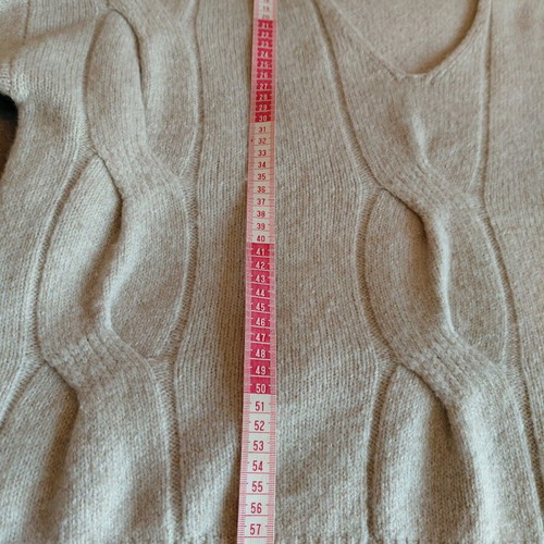 Massimo Dutti wool oversized sweater beige like new, size M-L