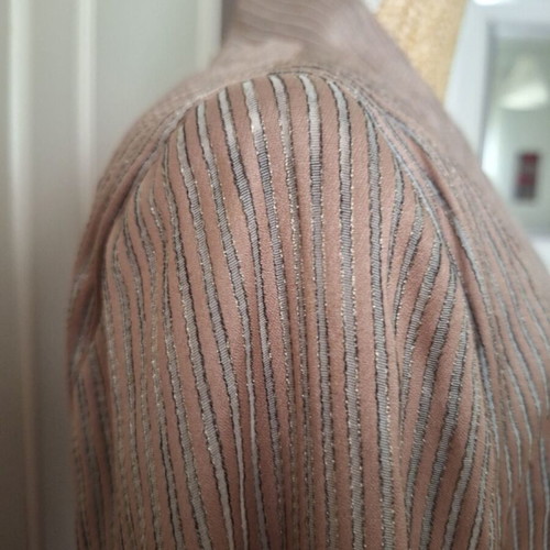 FIDELE spring summer short jacket like new, salmon and silver