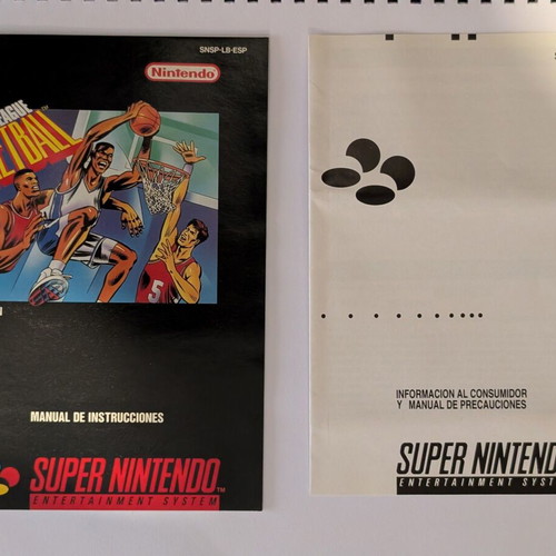 World League Basketball SNES used, Greek instructions