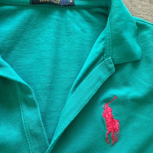 Polo Ralph Lauren turquoise short-sleeve polo shirt used, size M