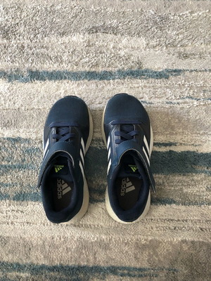 Adidas Runfalcon athletic shoes used, size 28, blue