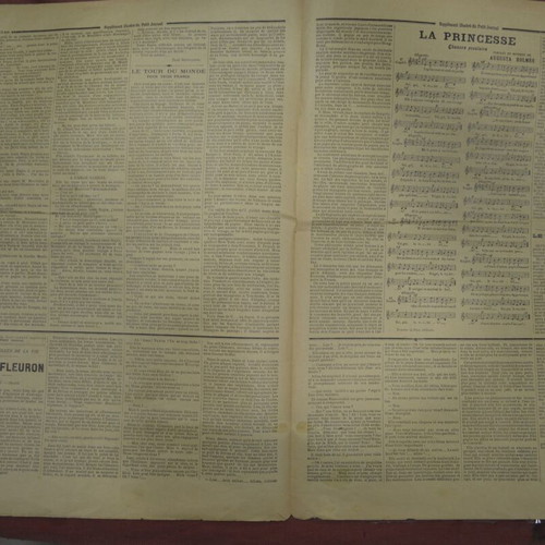 Le Petit Journal 1892 used edition tribute to 25th wedding anniversary