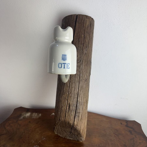 OTE Insulator on Wooden Pole used, 55 cm, collectible