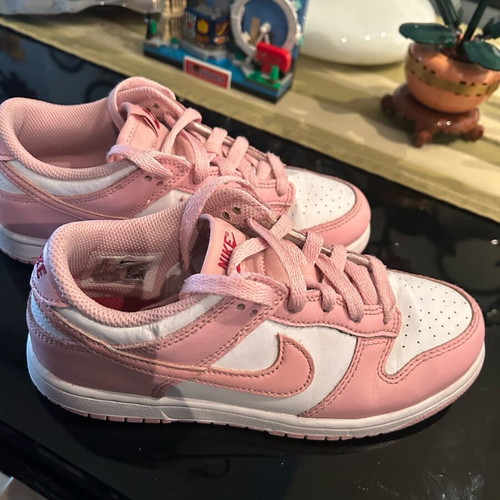 Children's sports shoes Nike dunk in pink color (Size 35)