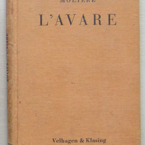 L'avare by Moliere used French hardcover book 1941