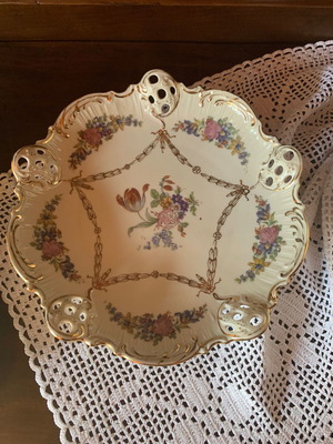 Rosenthal fondant dish used, porcelain antique