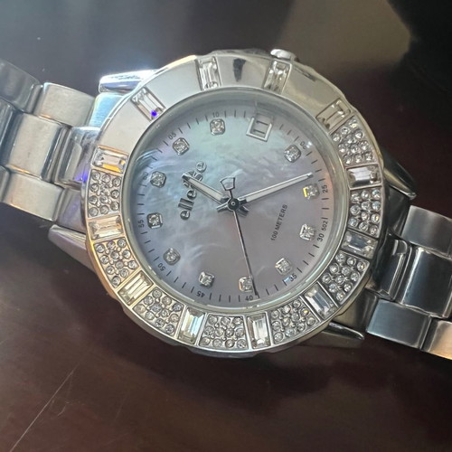 Ellesse women's watch used with stones and stainless steel bracelet