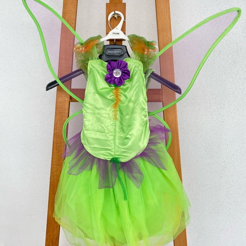 Tinkerbell costume like new, size 6, dress and wings