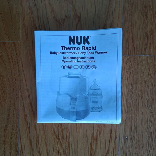 Nuk Thermo Rapid baby bottle and food warmer used