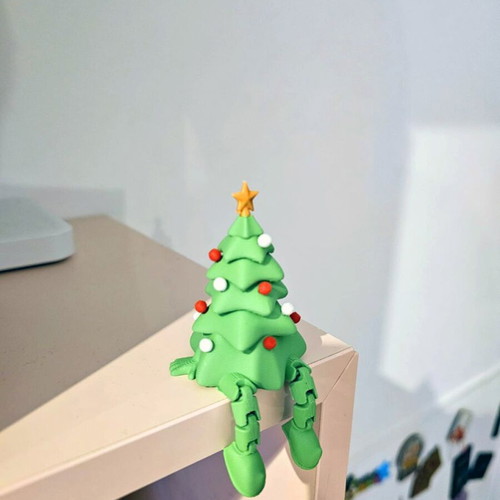 Christmas tree new with ornament and flexible legs 7cm