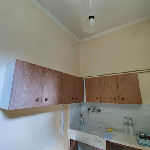 Kitchen cabinets used, two rows made of novopan