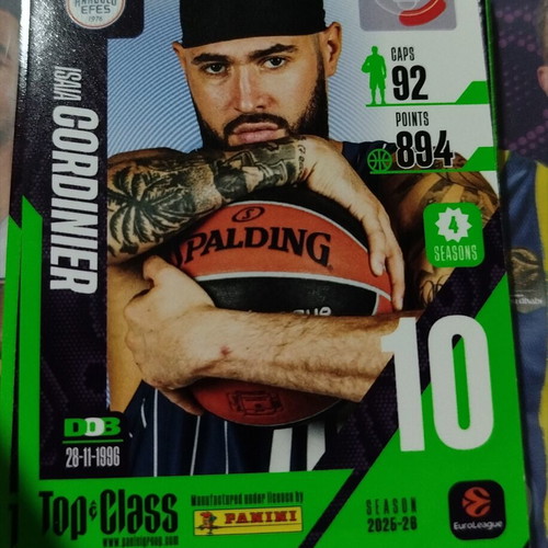Panini Top Class stickers used