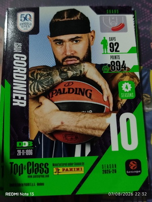 Panini Top Class stickers used