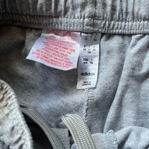 Adidas shorts grey like new, size 152 cm