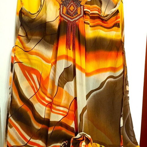 Fia Boho summer blouse dress, colorful