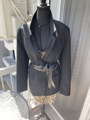 Zara black wool blazer like new, size XL 42 14