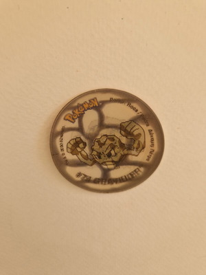Pokémon 3D Magic Tazo 2 used, Geodude-Graveler-Golem set