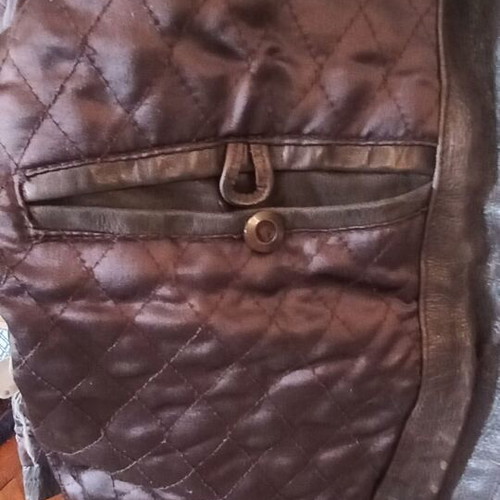 Sky Hawk women's leather jacket Large like new, brown
