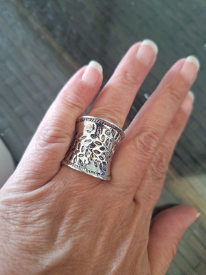 Abysse silver ring new, size 8